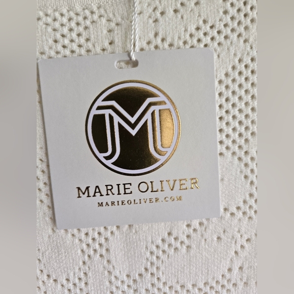 NEW! Marie Oliver, Crissy Jacquard Tee Shirt, Daisy (Ivory),Size Large,MSRP $224 - Picture 8 of 11